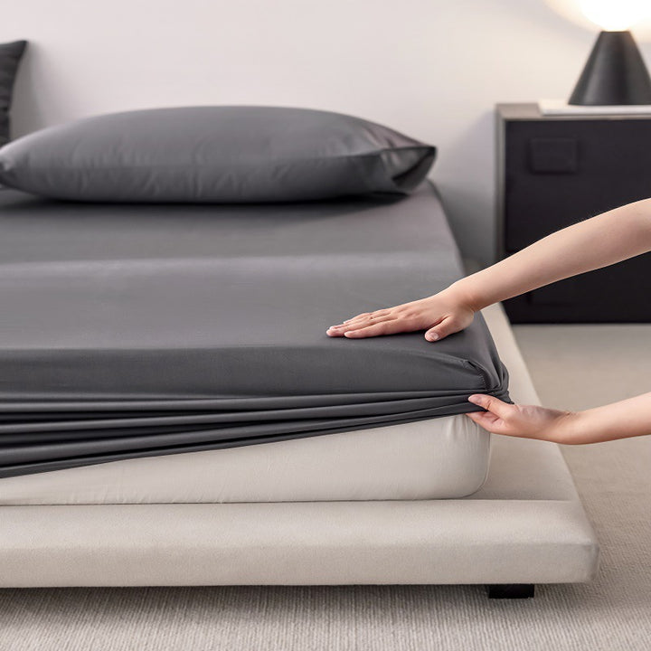 Silky Modal-Blend Deep-Pocket Fitted Sheet Set with 4-Way Stretch and Anti-Slip Elastic