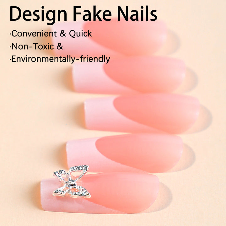 Nail art set with elegant high-gloss finish and creative accents Stornfield