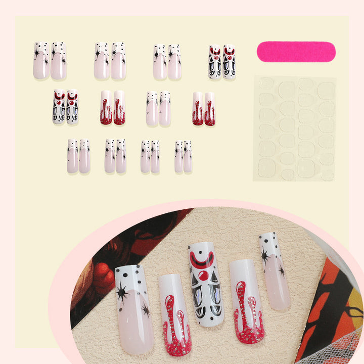 Creative nail art set with spooky Halloween motifs Stornfield