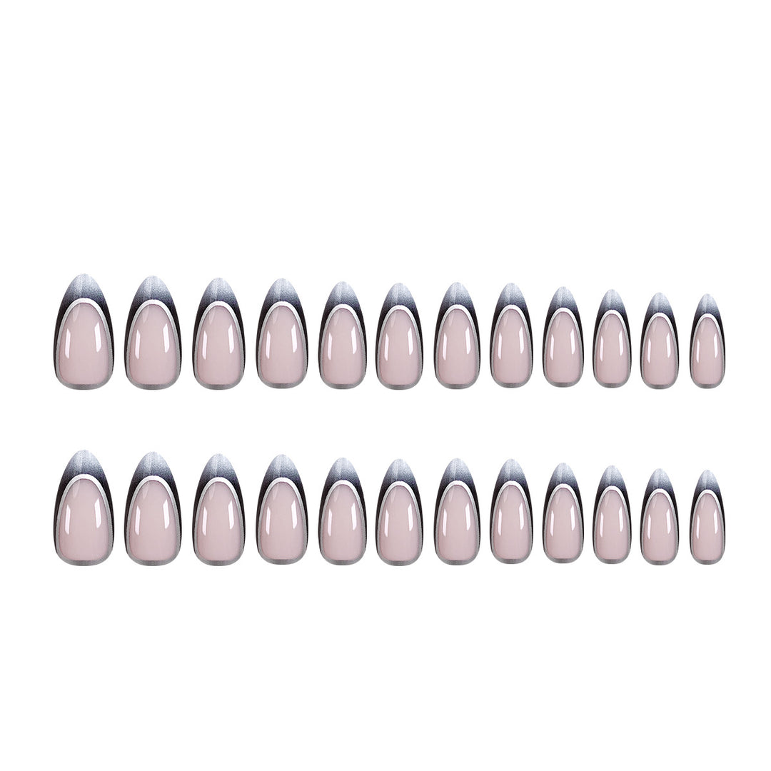 Stiletto artificial nails with elegant ombre design Stornfield