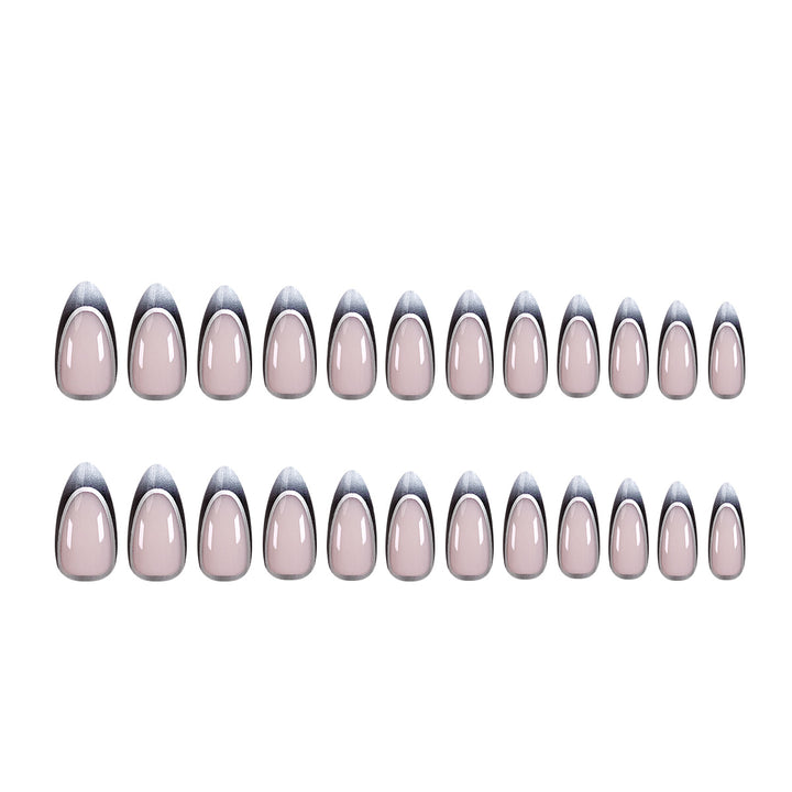 Stiletto artificial nails with elegant ombre design Stornfield
