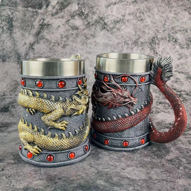 Dragon-Themed Decorative Goblet