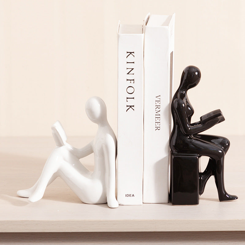 Abstract Reading Figurine for Home Decor