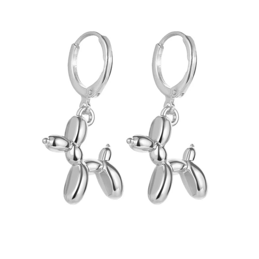 Playful Dog Pet Earrings Made of High-Quality Metal Stornfield
