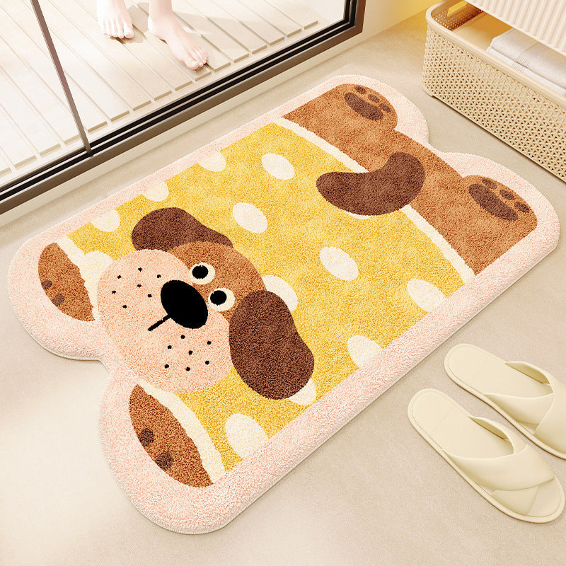 Cute Puppy Shaped Bath Mat