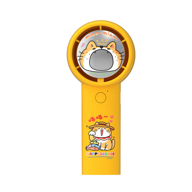 Unisex Handheld Fan with Cartoon Design Stornfield