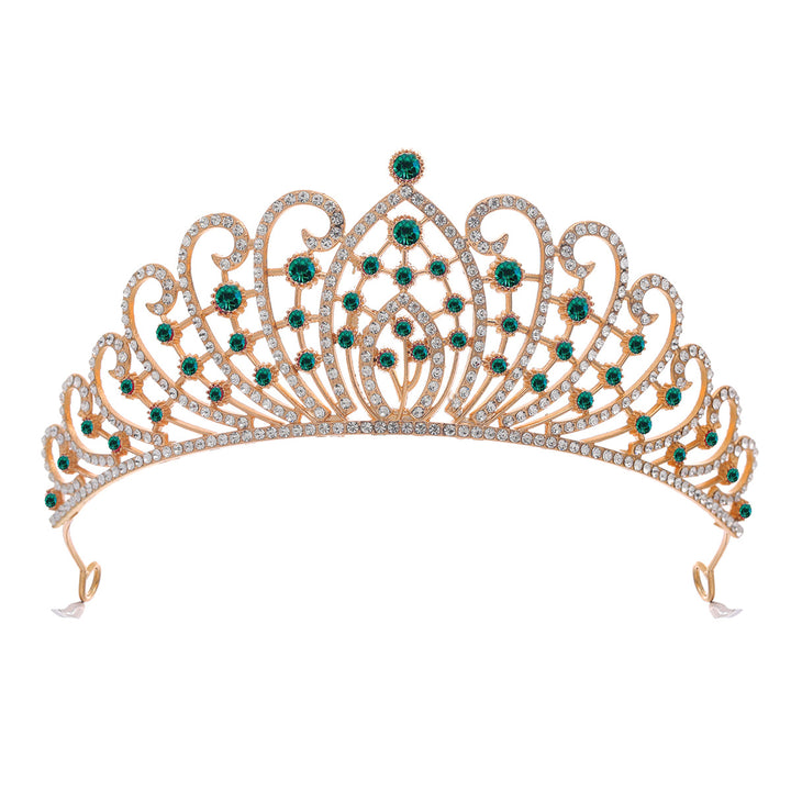 Ladies Elegant Rhinestone Tiara with Floral Details Stornfield