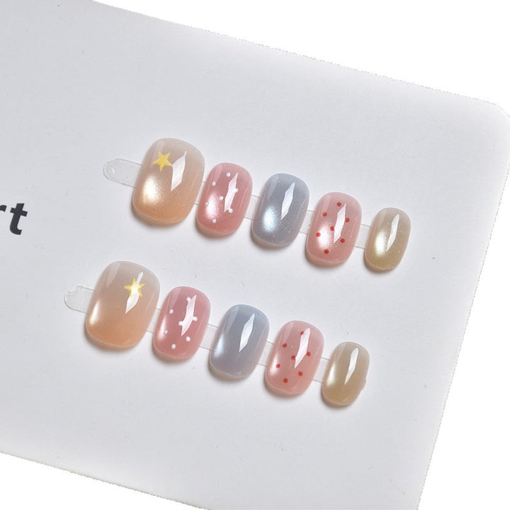 Artistic Mixed Design Press-On Nail Set Stornfield