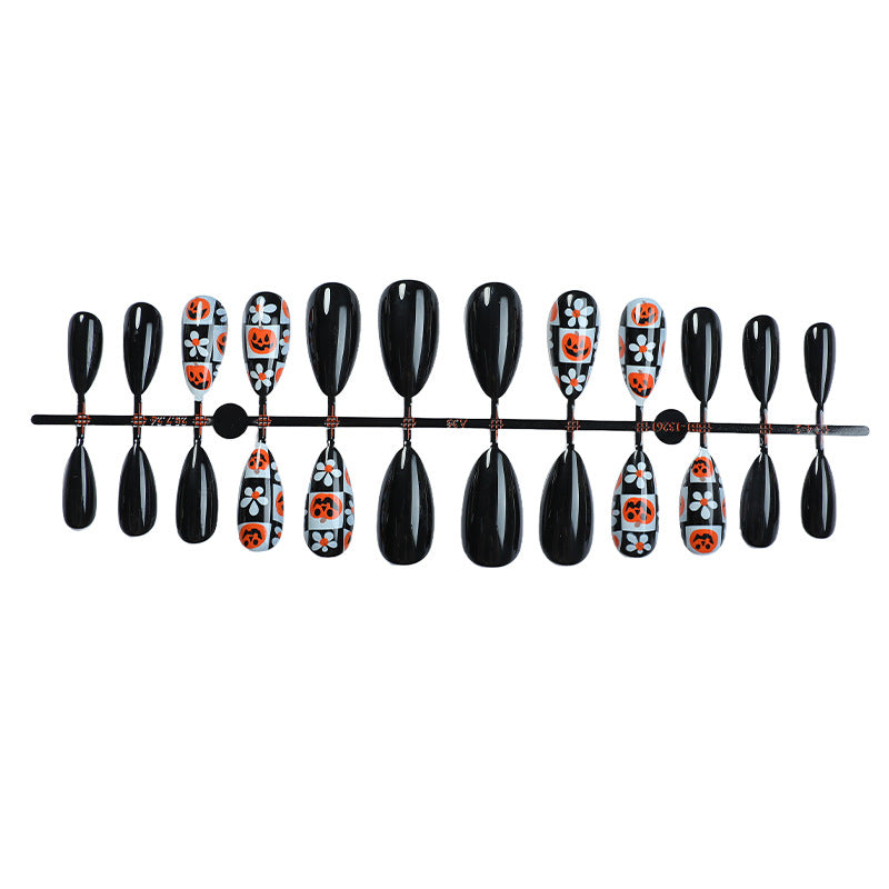 Halloween artificial nail set with creepy design Stornfield
