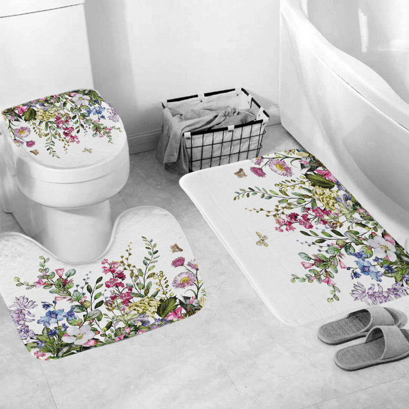 Leafy Botanical Themed Bathroom Ensemble Stornfield