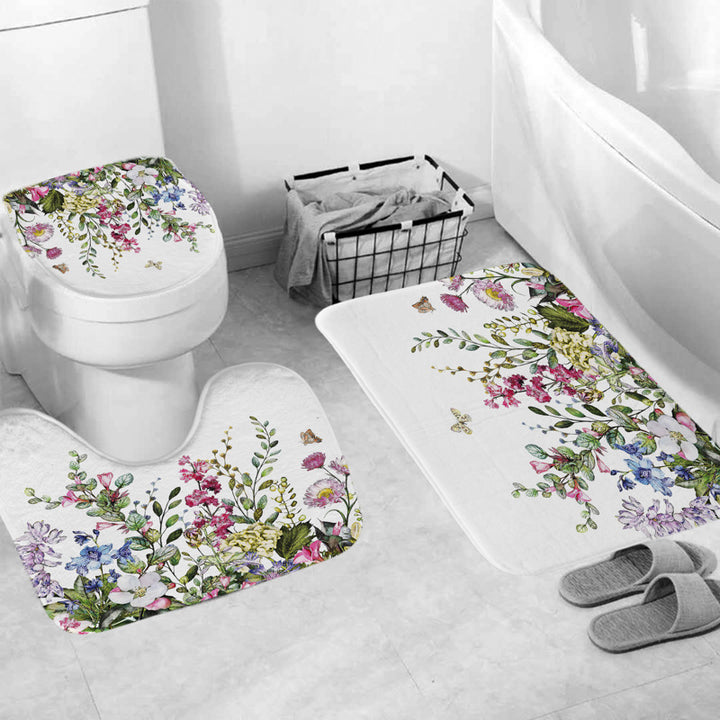 Leafy Botanical Themed Bathroom Ensemble Stornfield