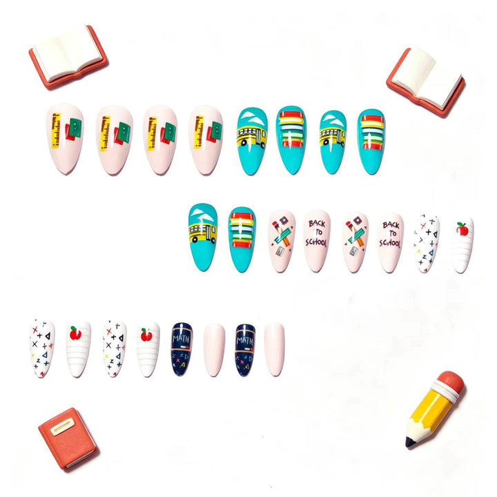 Art Nails with Creative School Motif Stornfield