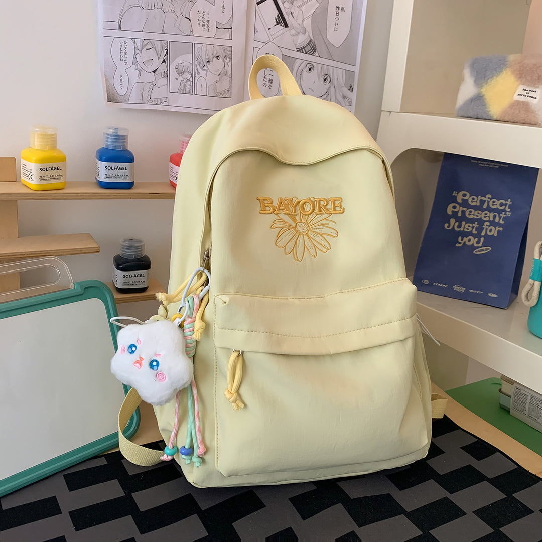 Floral Embroidered Casual Backpack Stornfield