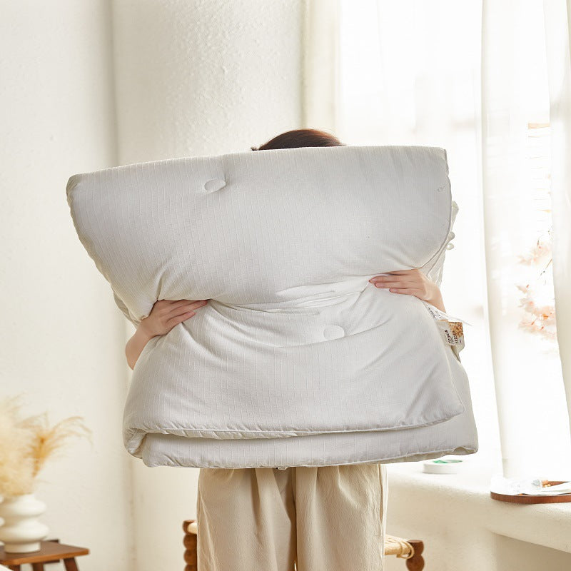 Oversized Tufted Floor Pillow Mattress Cushion with Removable Cover