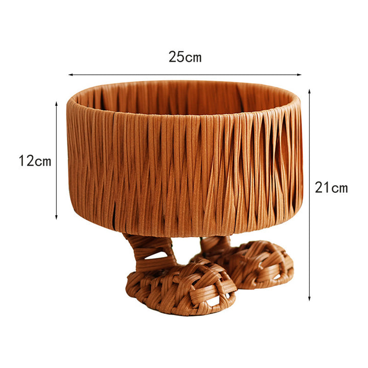 Handcrafted natural material storage basket Stornfield