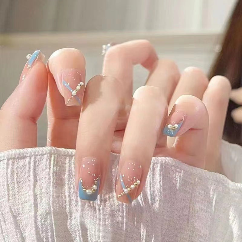 Sparkling Rhinestone Press-On Nail Set Stornfield
