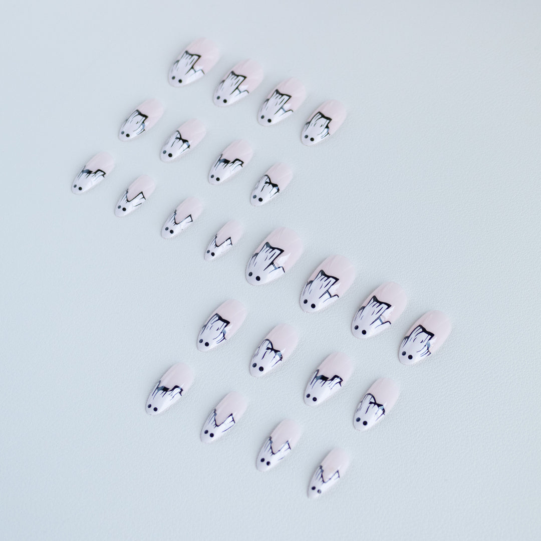 Ghost-Themed Nail Art Set