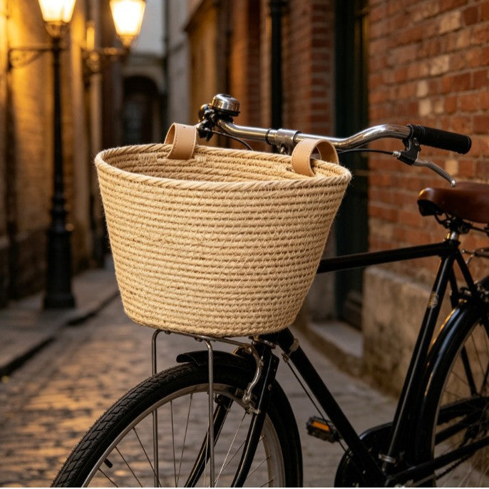 Braided Bicycle Storage Basket Stornfield