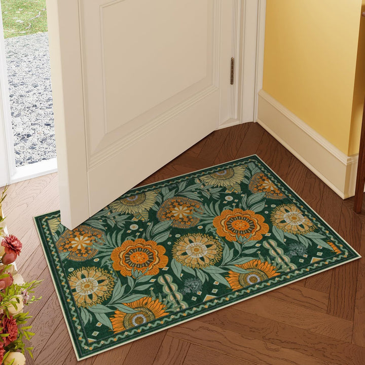Luxurious Floral Design Bath Mat Stornfield