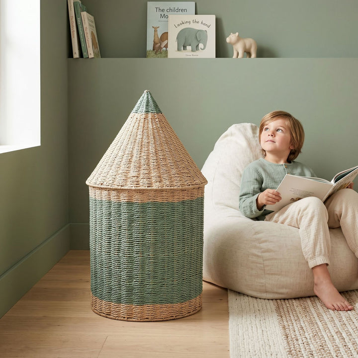 Storage basket with lid Stornfield