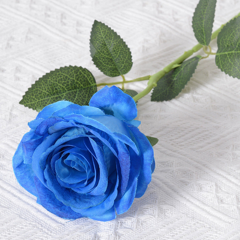 Realistic Fabric Rose Stem Decoration