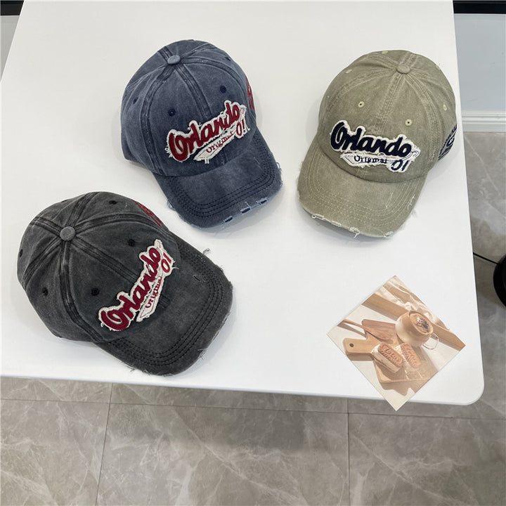 Men's Distressed Vintage-Inspired Baseball Cap Stornfield