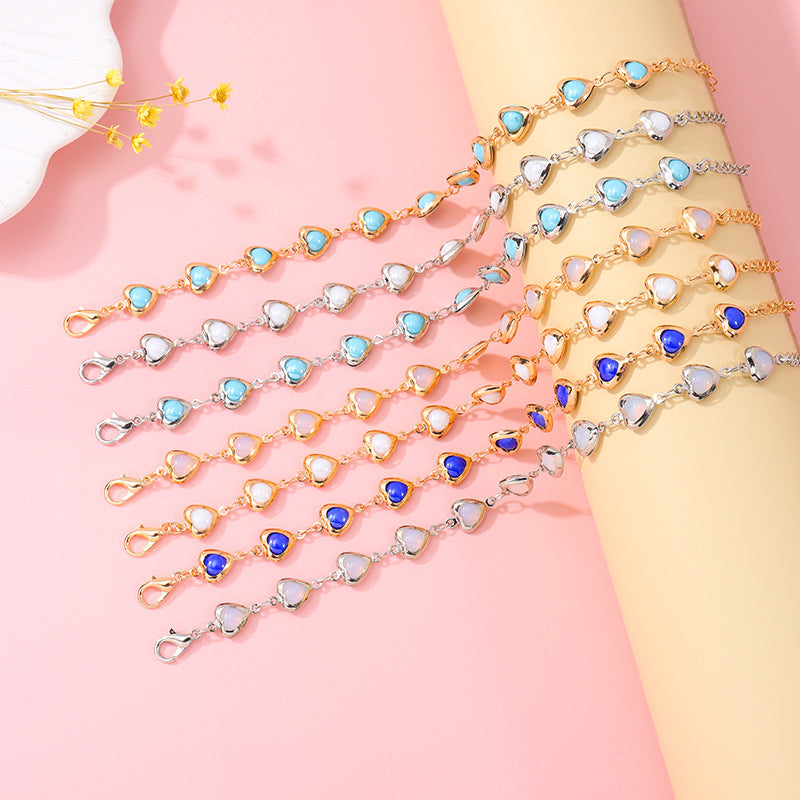 Heart-Shaped Link Anklet Stornfield