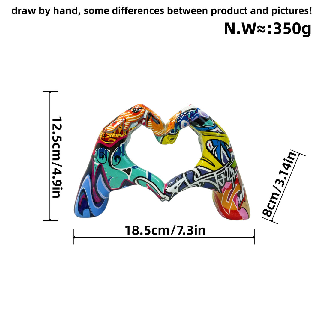 Stylish hand sculptures with colorful design Stornfield