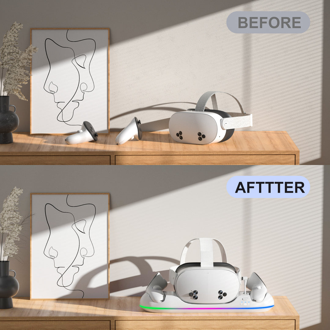 VR-Headset Stand with Practical Storage Compartments Stornfield