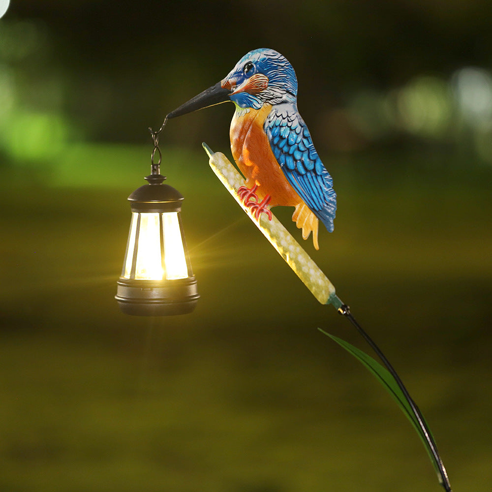 Decorative Solar Flamingo Garden Stake Lamp With Adjustable Metal Arm And Integrated LED Stornfield