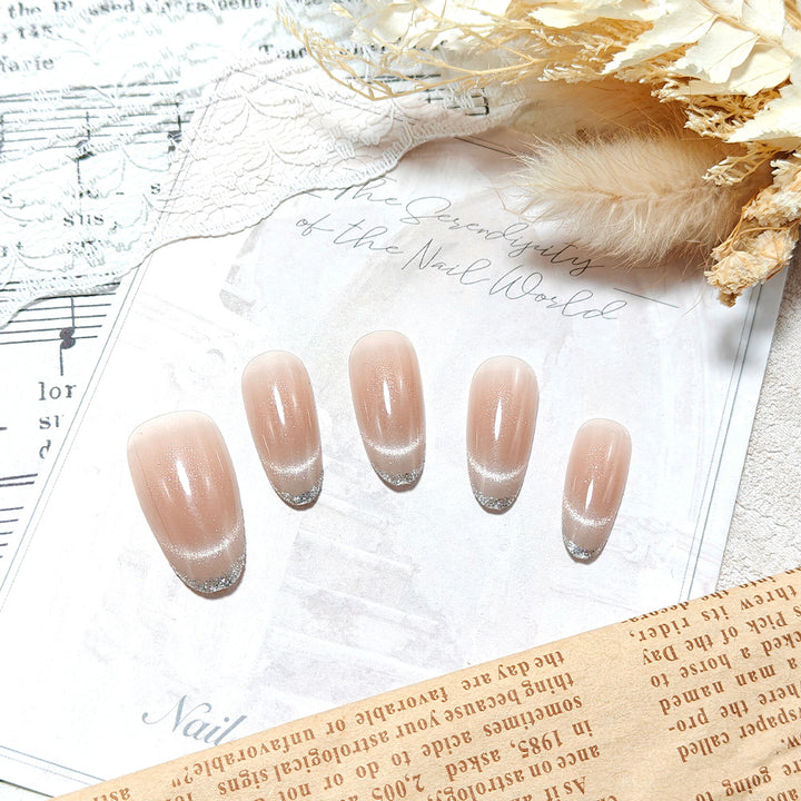 Artificial nails in elegant French manicure design Stornfield