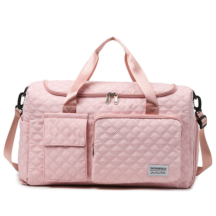 Spacious Quilted Gym Duffel Bag