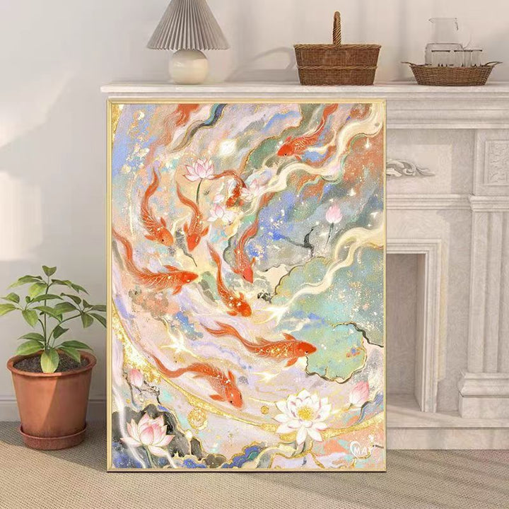 Artistic Koi Fish Canvas Wall Artwork Stornfield