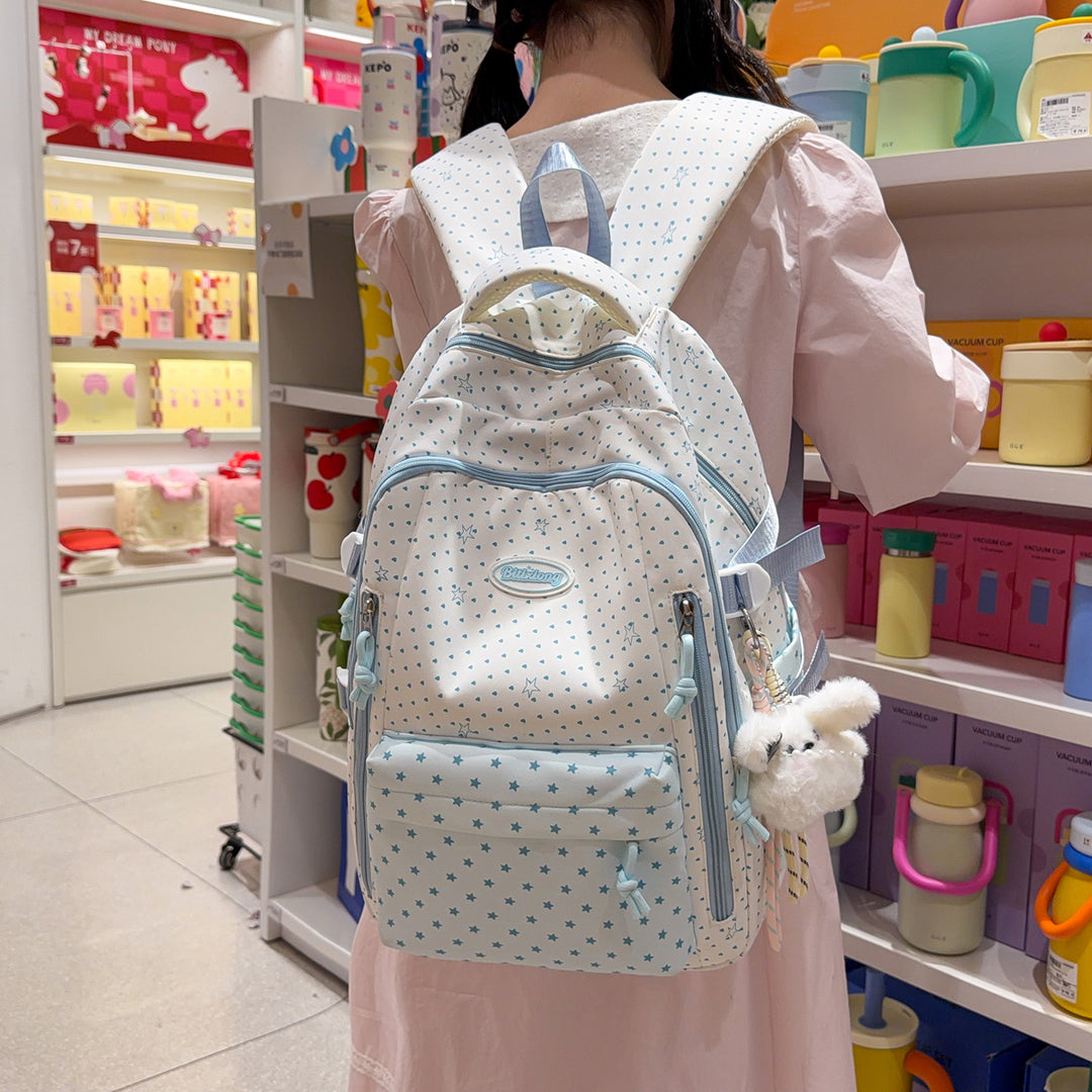 Decorative Star-Patterned Backpack Stornfield