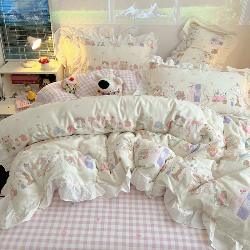 Playful Cartoon-Themed Bedding Set