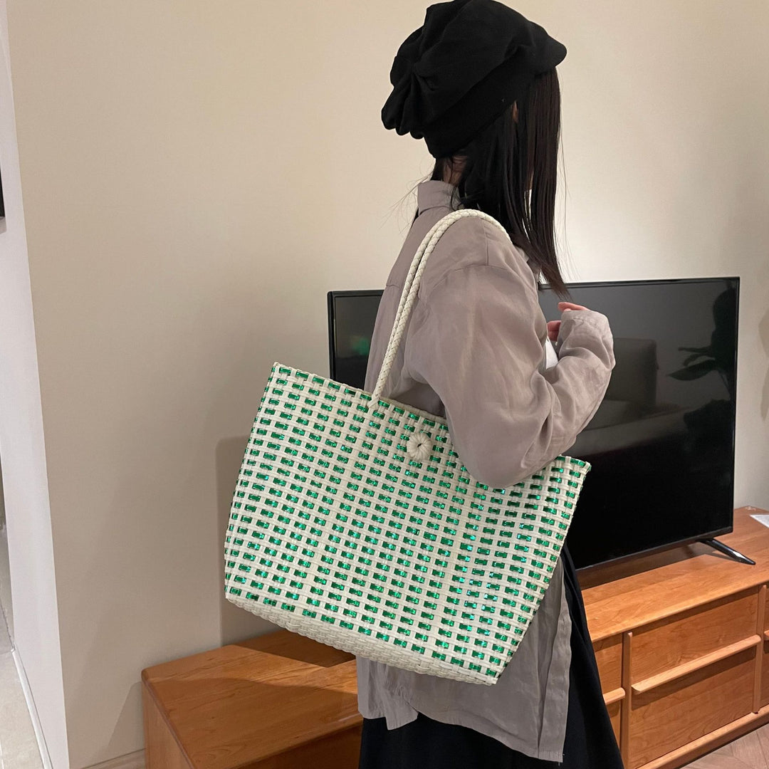 Handwoven shopping and beach bag Stornfield