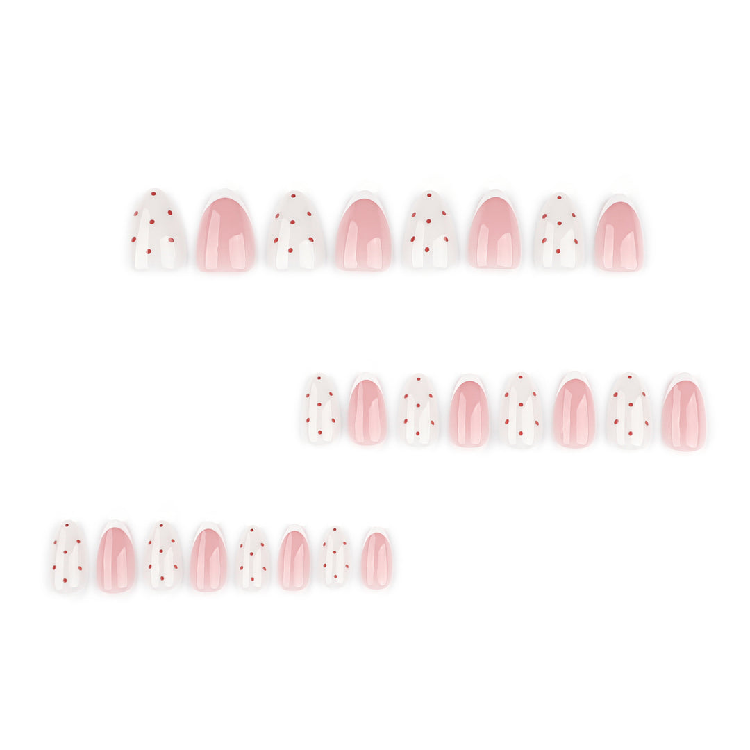 Elegant nail art with modern dots and French tips Stornfield