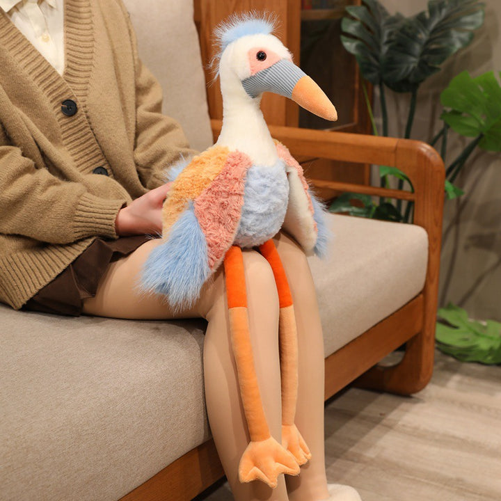 Long-Legged Plush Seabird Stuffed Toy with Fluffy Wings and Bendable Legs Stornfield