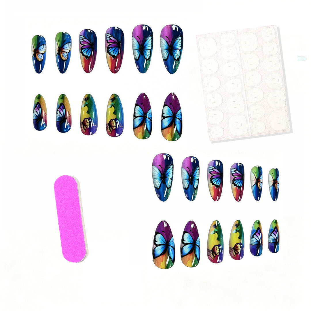 Artistic Butterfly Nail Art Enhancements Stornfield