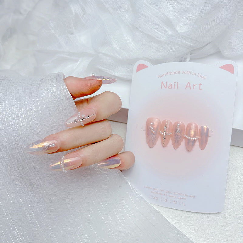 Premium French Tip Press-On Nails Stornfield