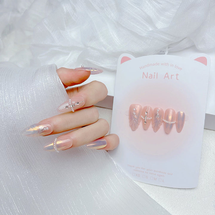 Premium French Tip Press-On Nails Stornfield