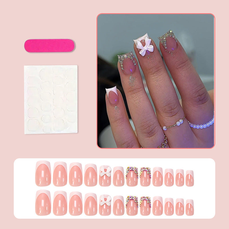 Artificial Nail Set with Glamorous Embellishments Stornfield