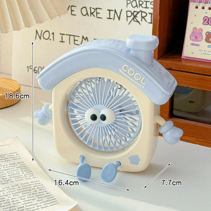 Ladies Portable Mini Table Fan with Cute Character Design Stornfield