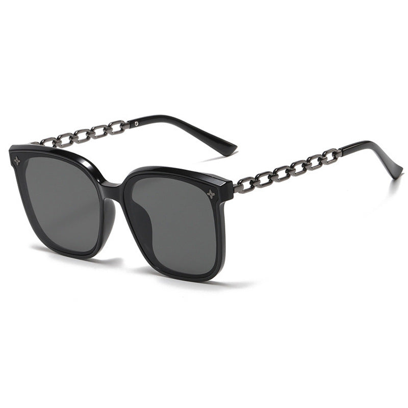 Women's extra-large sunglasses with fashionable chain frame Stornfield