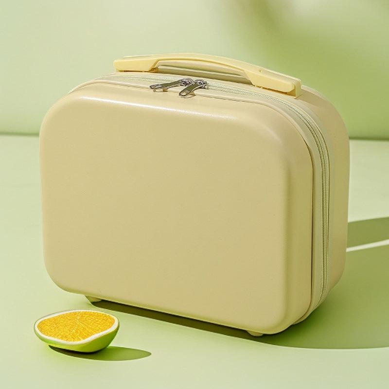hard-shell travel vanity case with molded handle and double-zip closure Stornfield