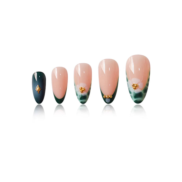 Chic Artistic Press-On Nail Set Stornfield