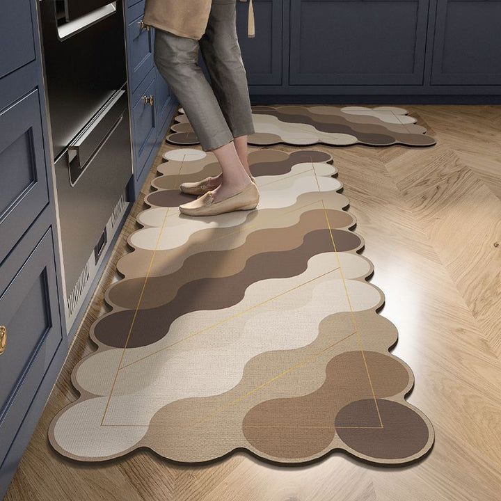 Oversized Geometric Kitchen Runner Mat
