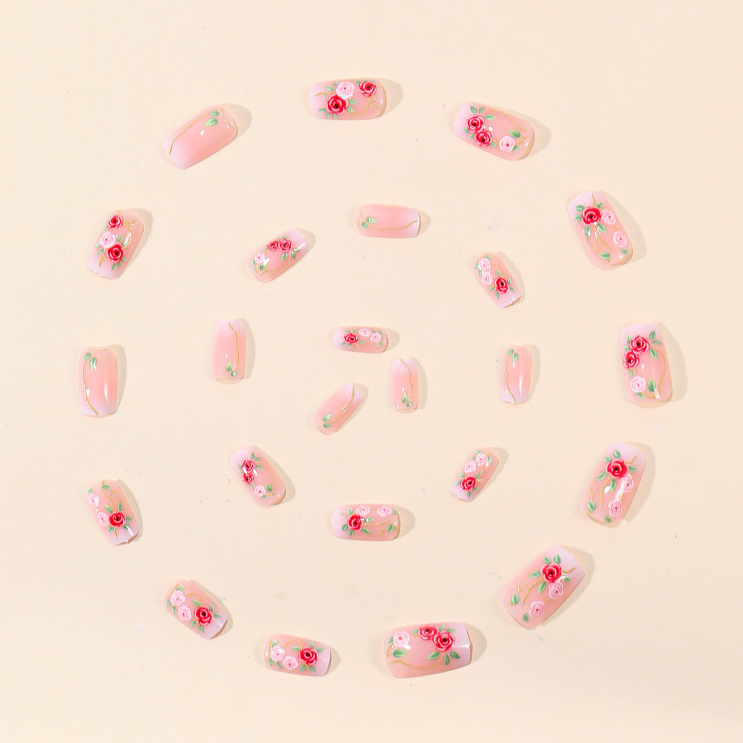Floral Art Nail Design Stornfield