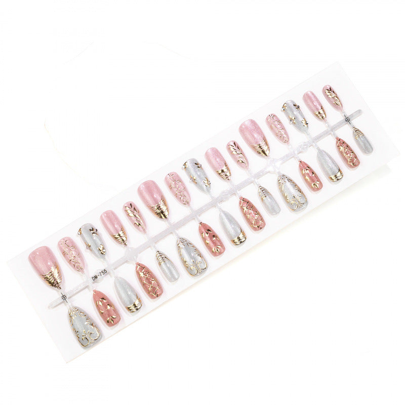 Decorative Elegant Press-On Nails Set
