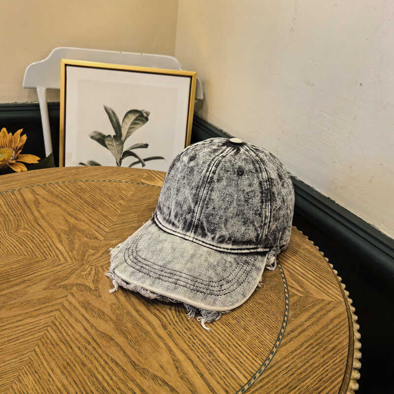 Men's Distressed Denim Baseball Cap Stornfield 1784270742